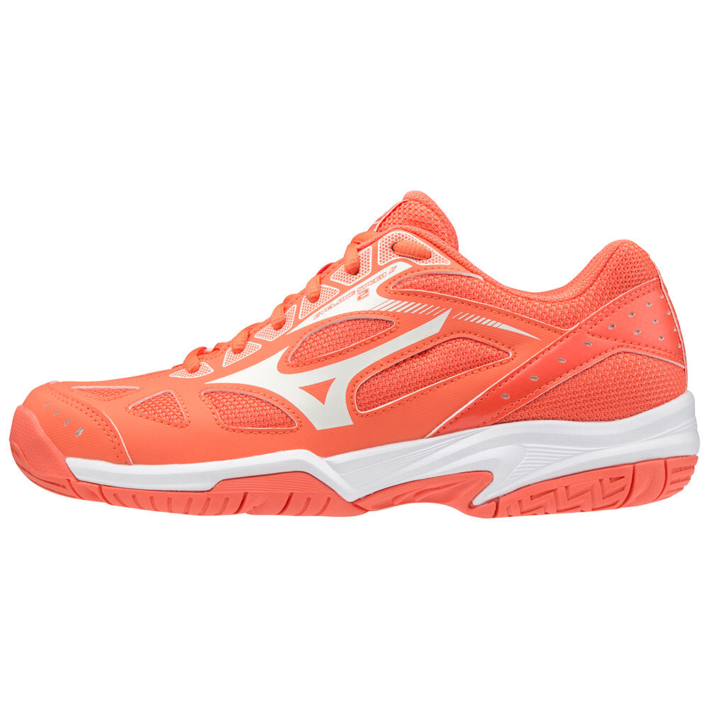 Zapatillas Voleibol Mizuno Cyclone Speed 2 Hombre Coral/Blancas Comprar XDZW-98270